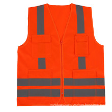 Hi-Vis Orange Reflective X-Back Safety Vest